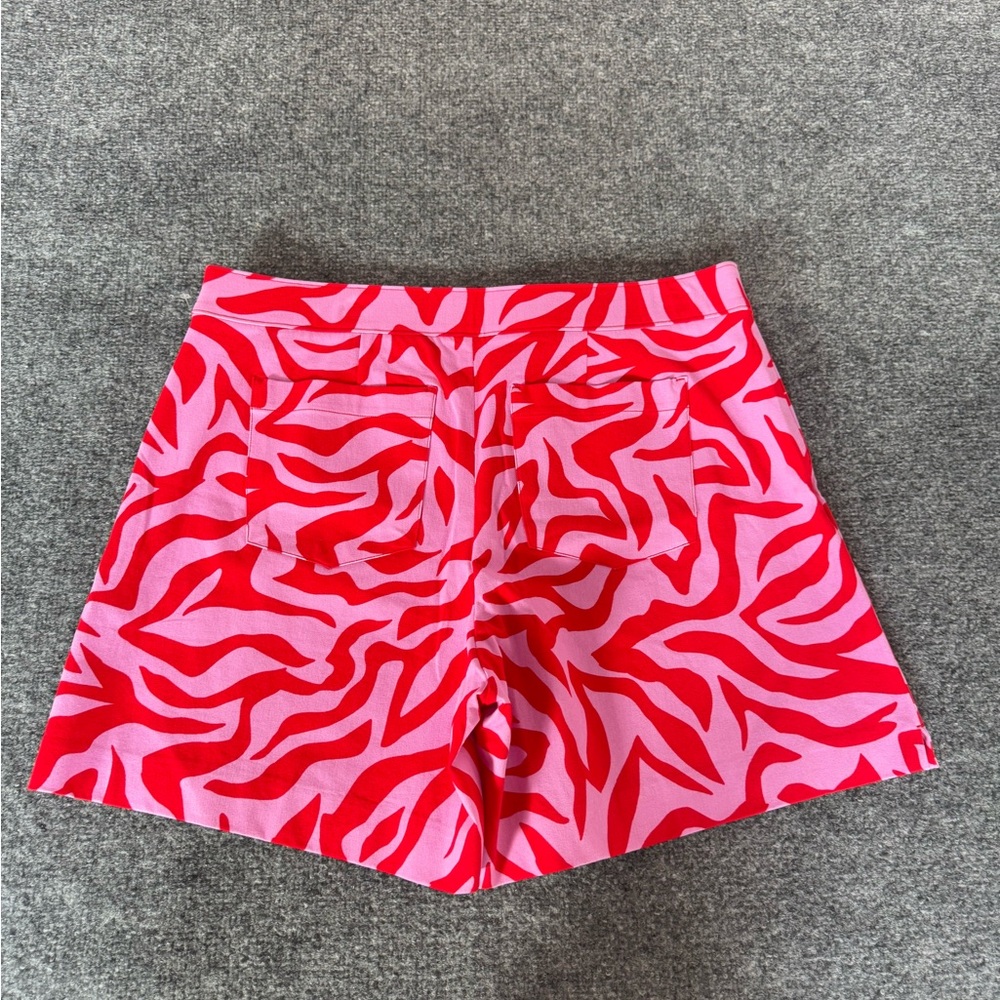 Spanx On The Go size XL True Red pink zebra printed pull on women’s shorts - Picture 7 of 15